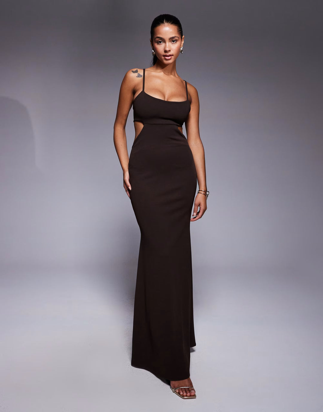 Rochie maxi ASOS, maro