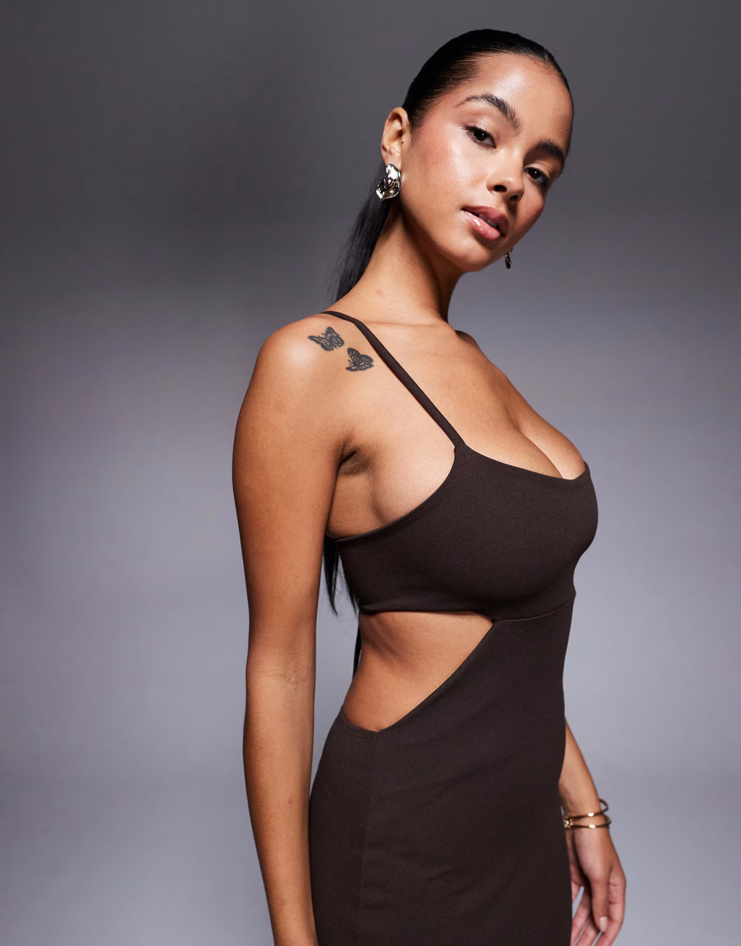 Rochie maxi ASOS, maro