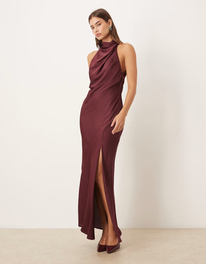 Rochie maxi ASOS, vișiniu