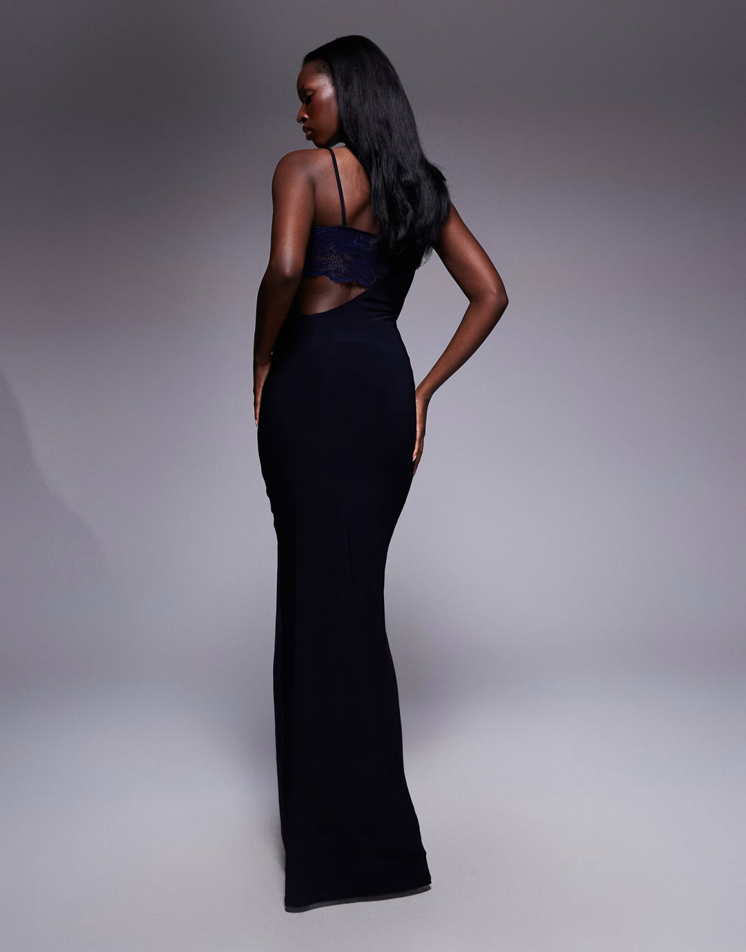 Rochie maxi ASOS, albastru