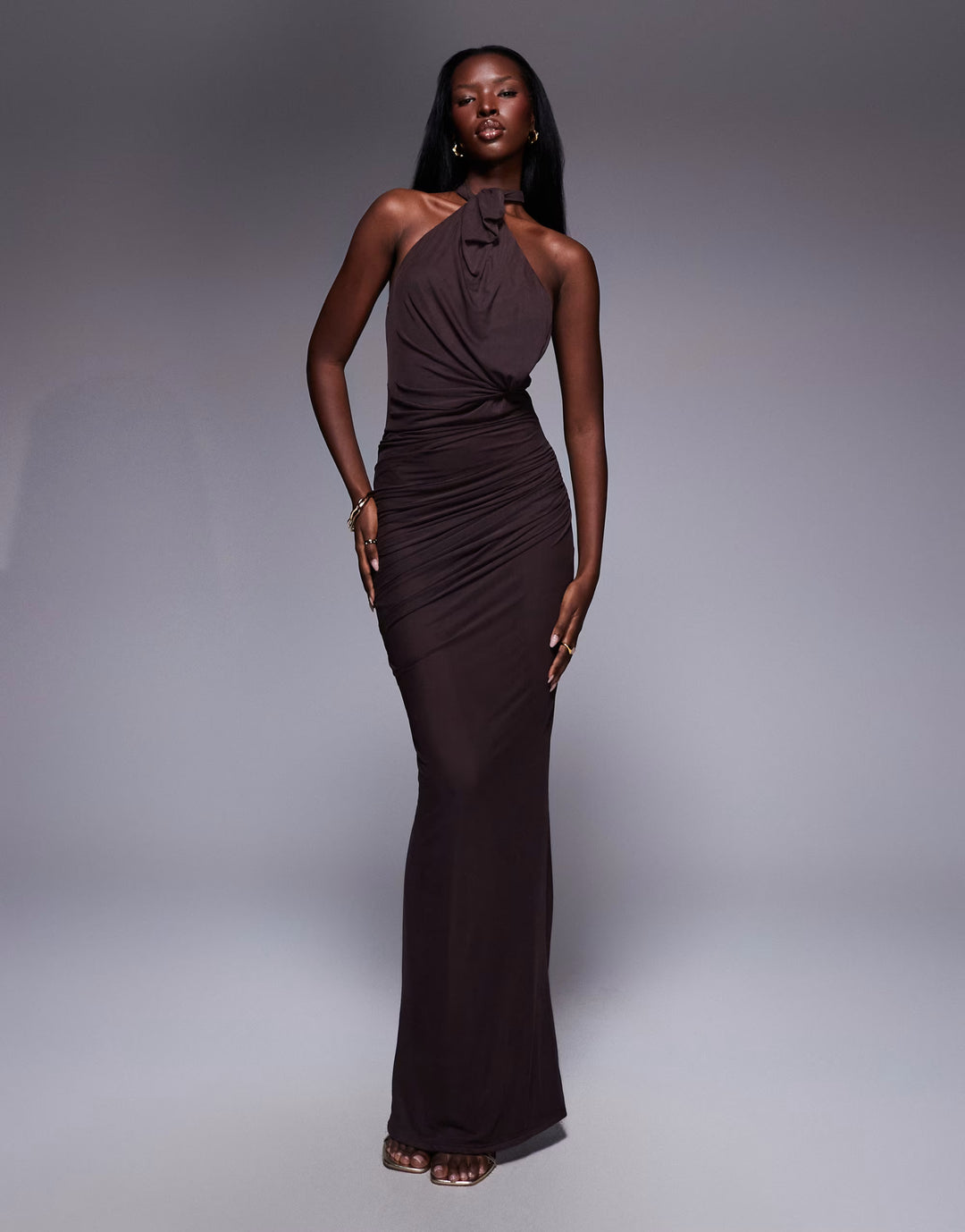 Rochie maxi ASOS, maro