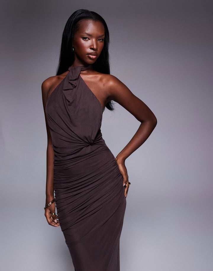 Rochie maxi ASOS, maro