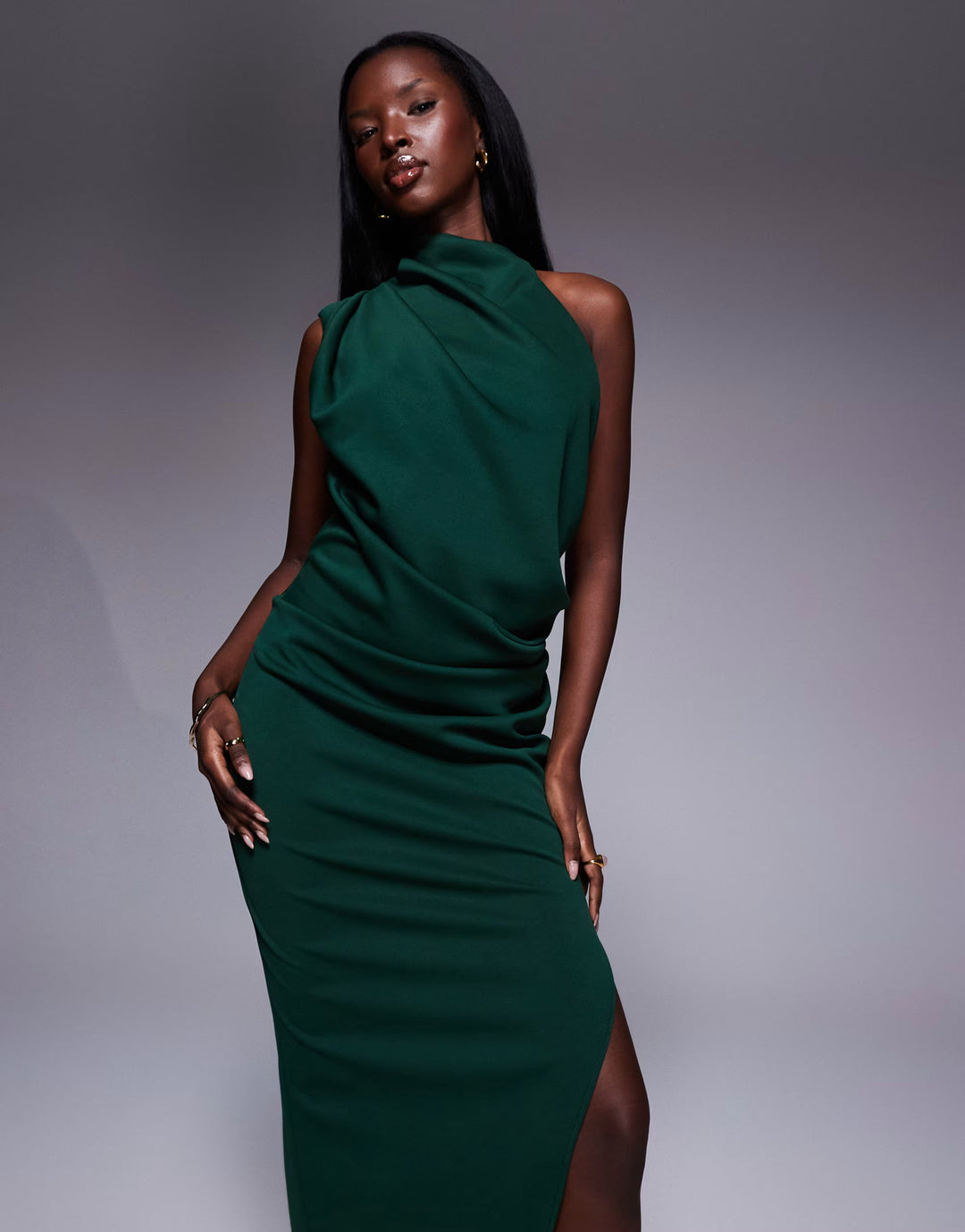 Rochie maxi ASOS, verde