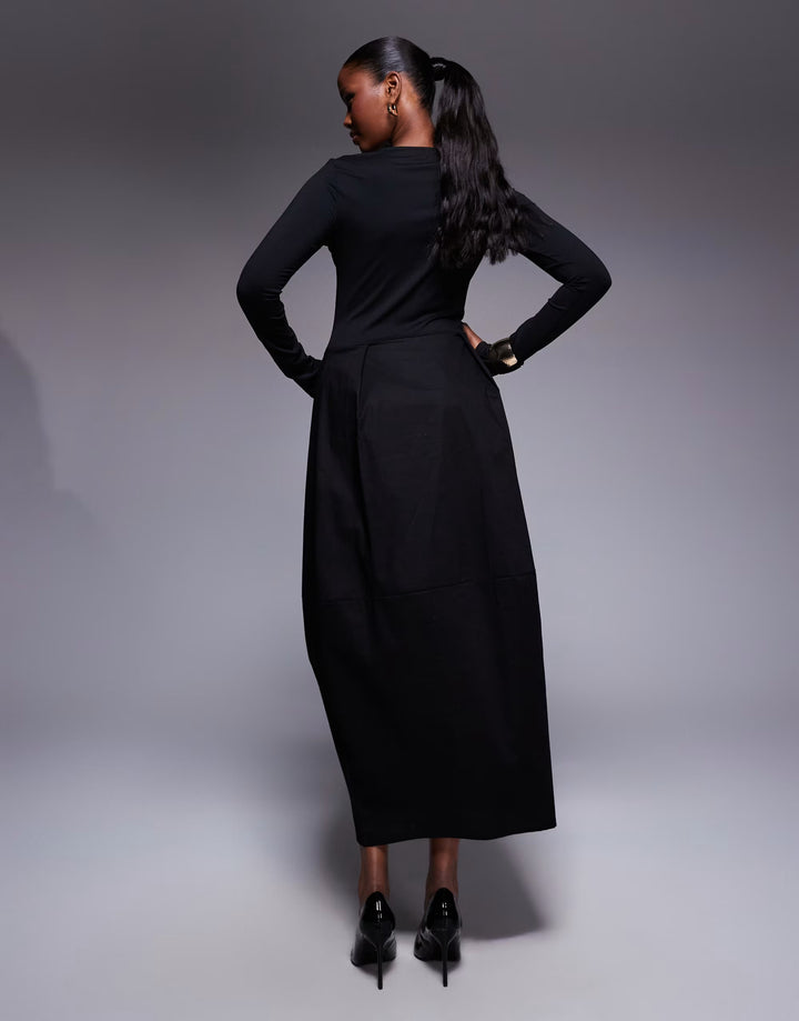 Rochie maxi ASOS, negru