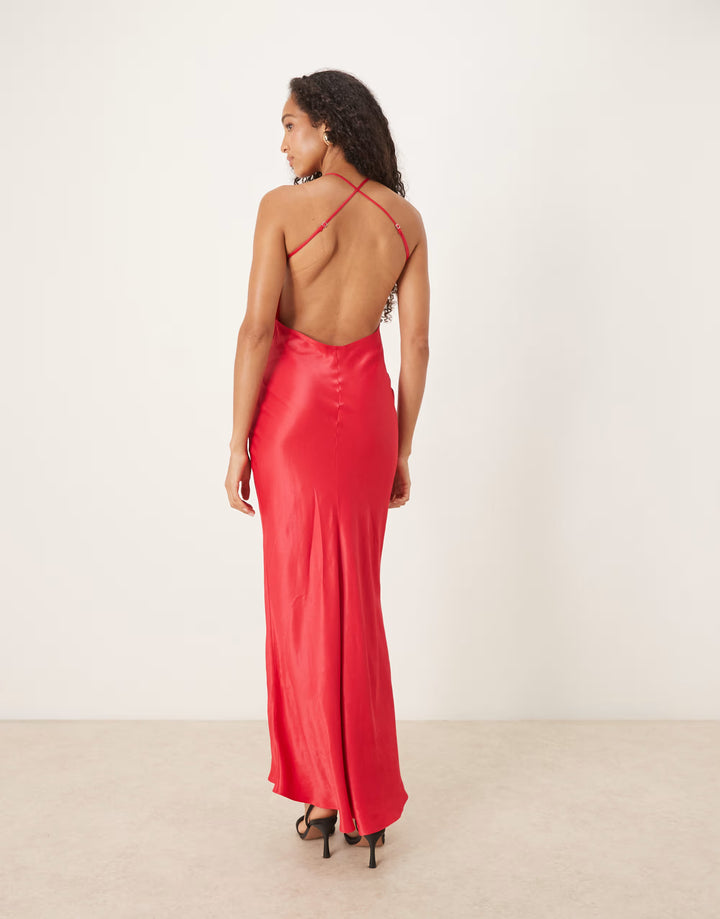 Rochie maxi ASOS, roz