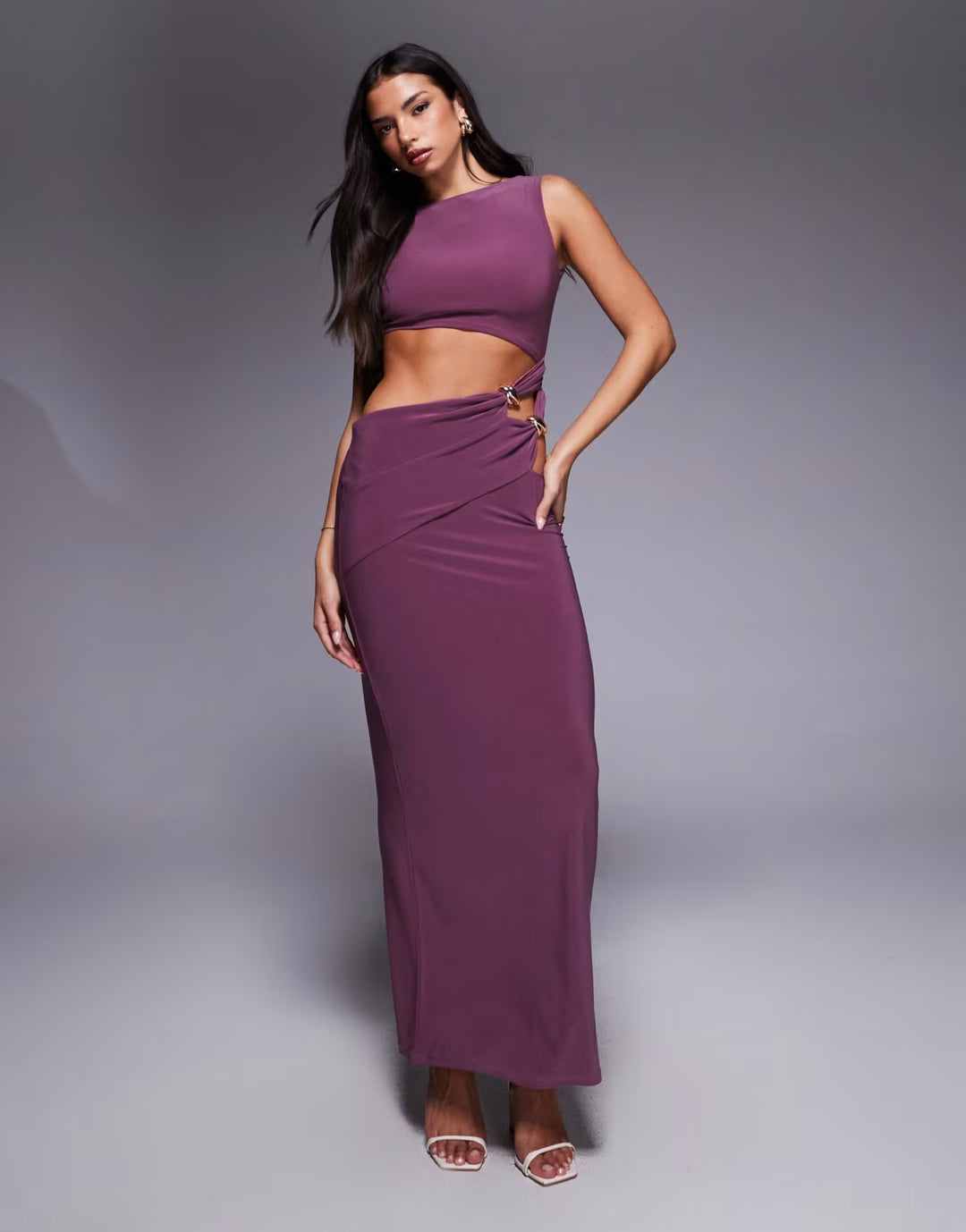 Rochie maxi ASOS, vișiniu