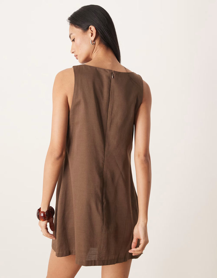 Rochie mini Asos, maro