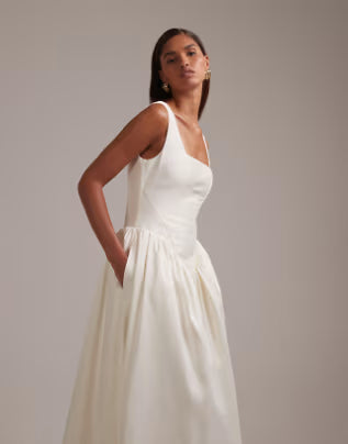 Rochie de ocazie și bridal ASOS, alb
