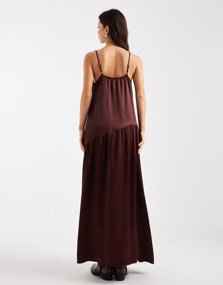 Rochie maxi ASOS, maro