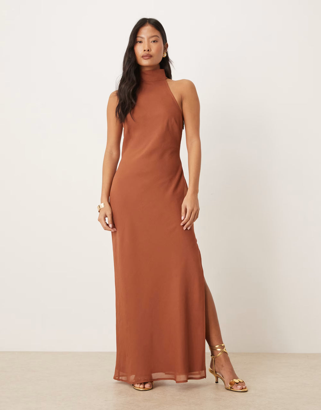 Rochie maxi ASOS, maro