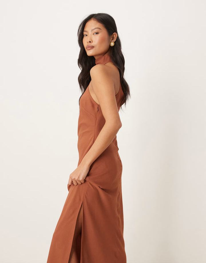 Rochie maxi ASOS, maro