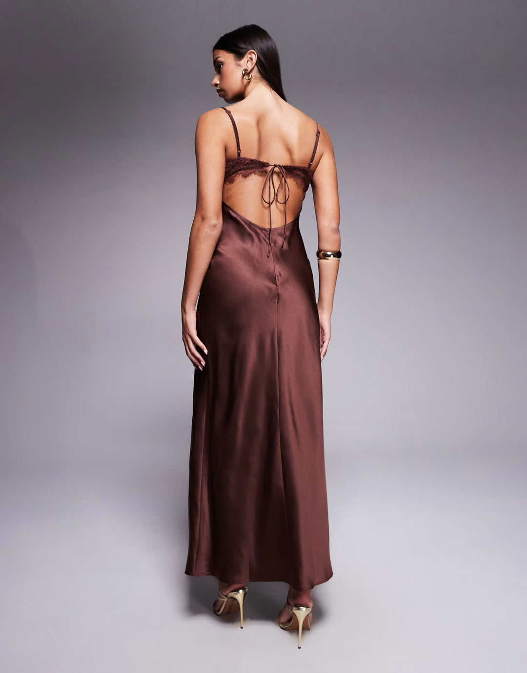 Rochie maxi ASOS, maro