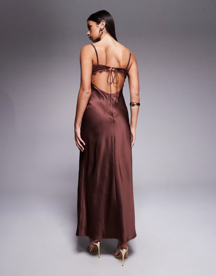 Rochie maxi ASOS, maro