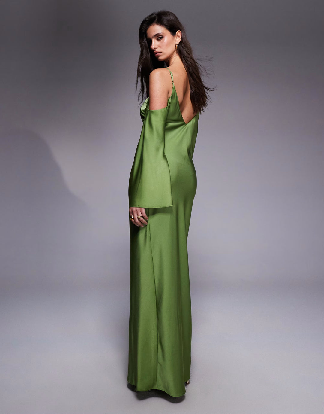 Rochie maxi ASOS, verde