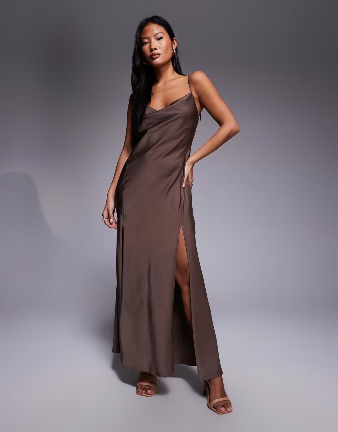Rochie maxi ASOS, maro