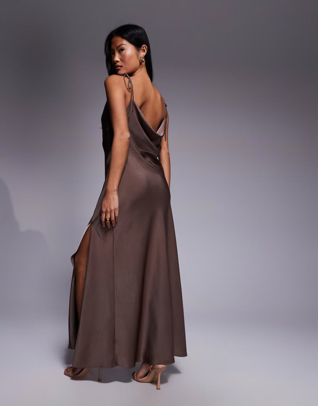 Rochie maxi ASOS, maro