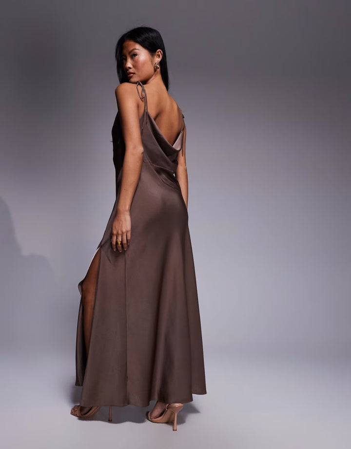 Rochie maxi ASOS, maro