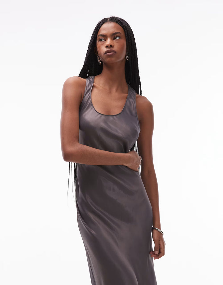Rochie maxi ASOS, gri