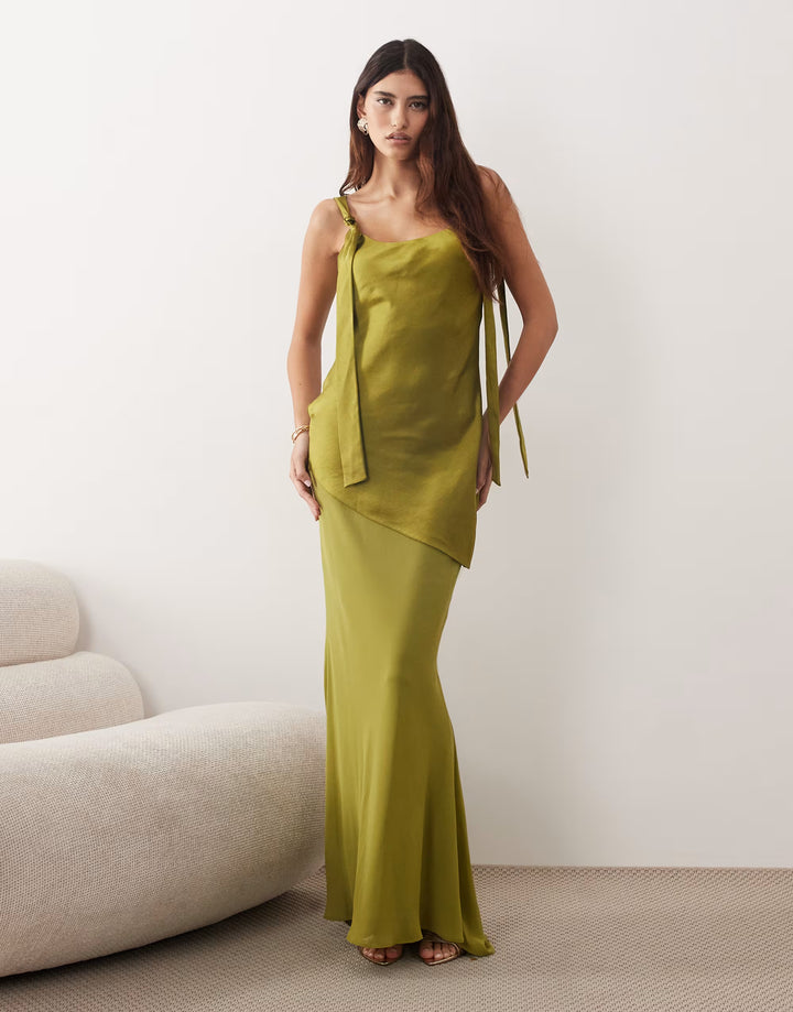 Rochie maxi ARRANGE, verde