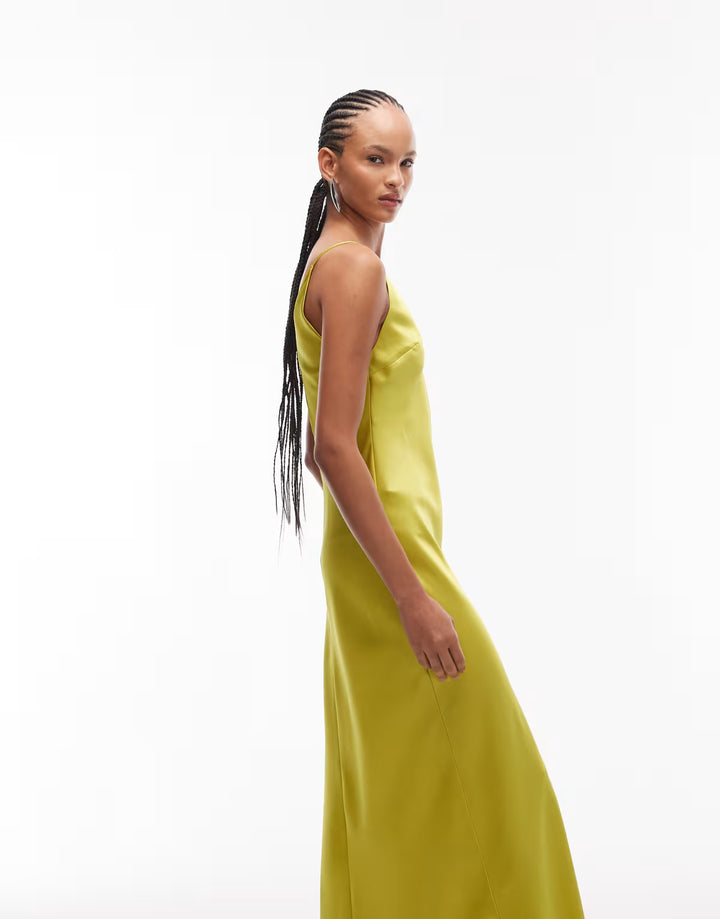 Rochie maxi ASOS, verde
