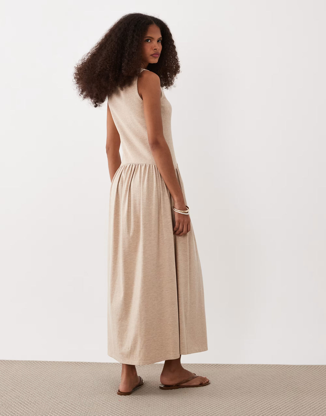 Rochie maxi ASOS, bej