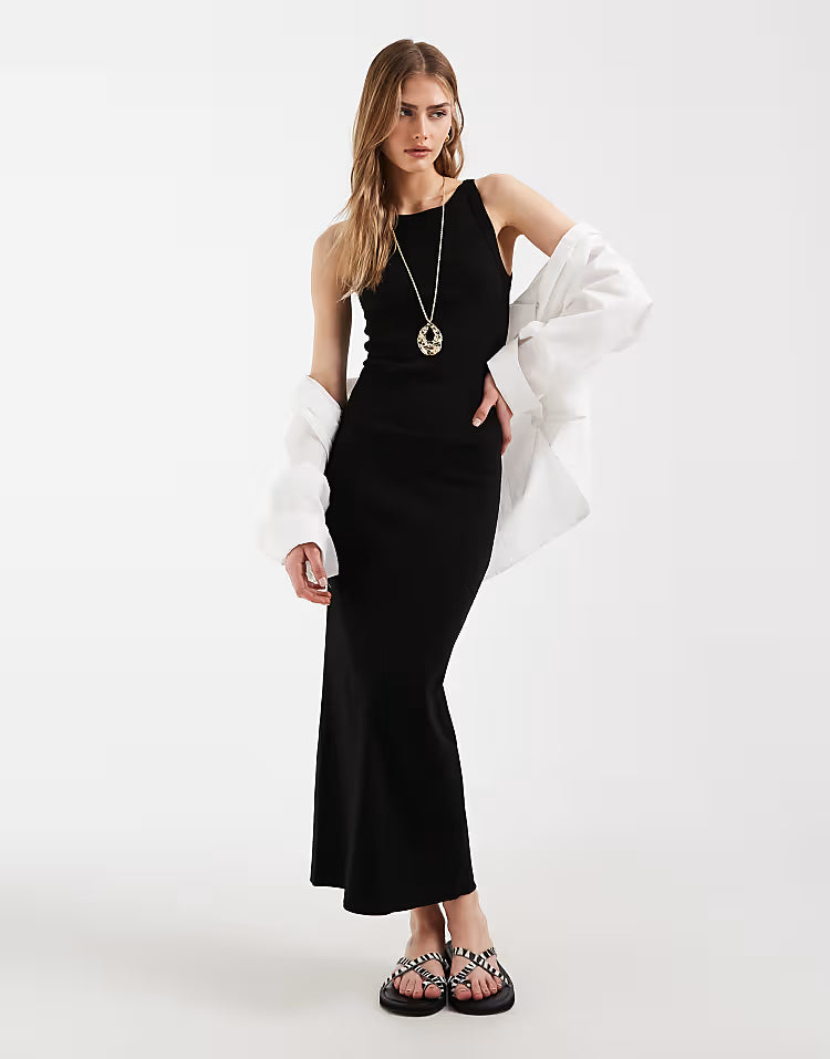 Rochie maxi ASOS, negru
