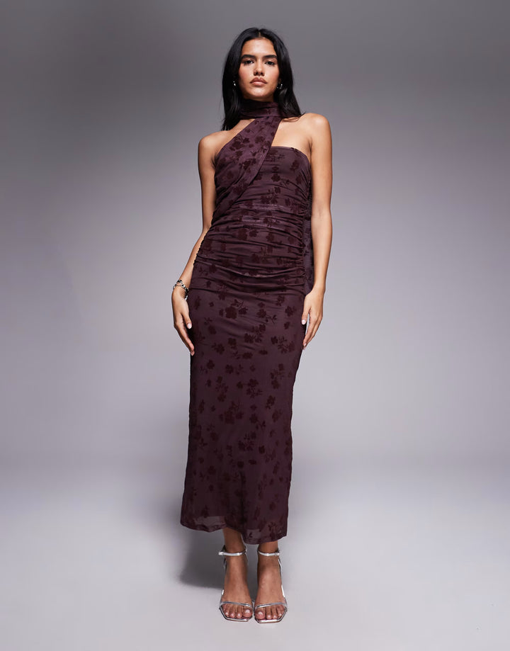 Rochie midi ASOS, mov