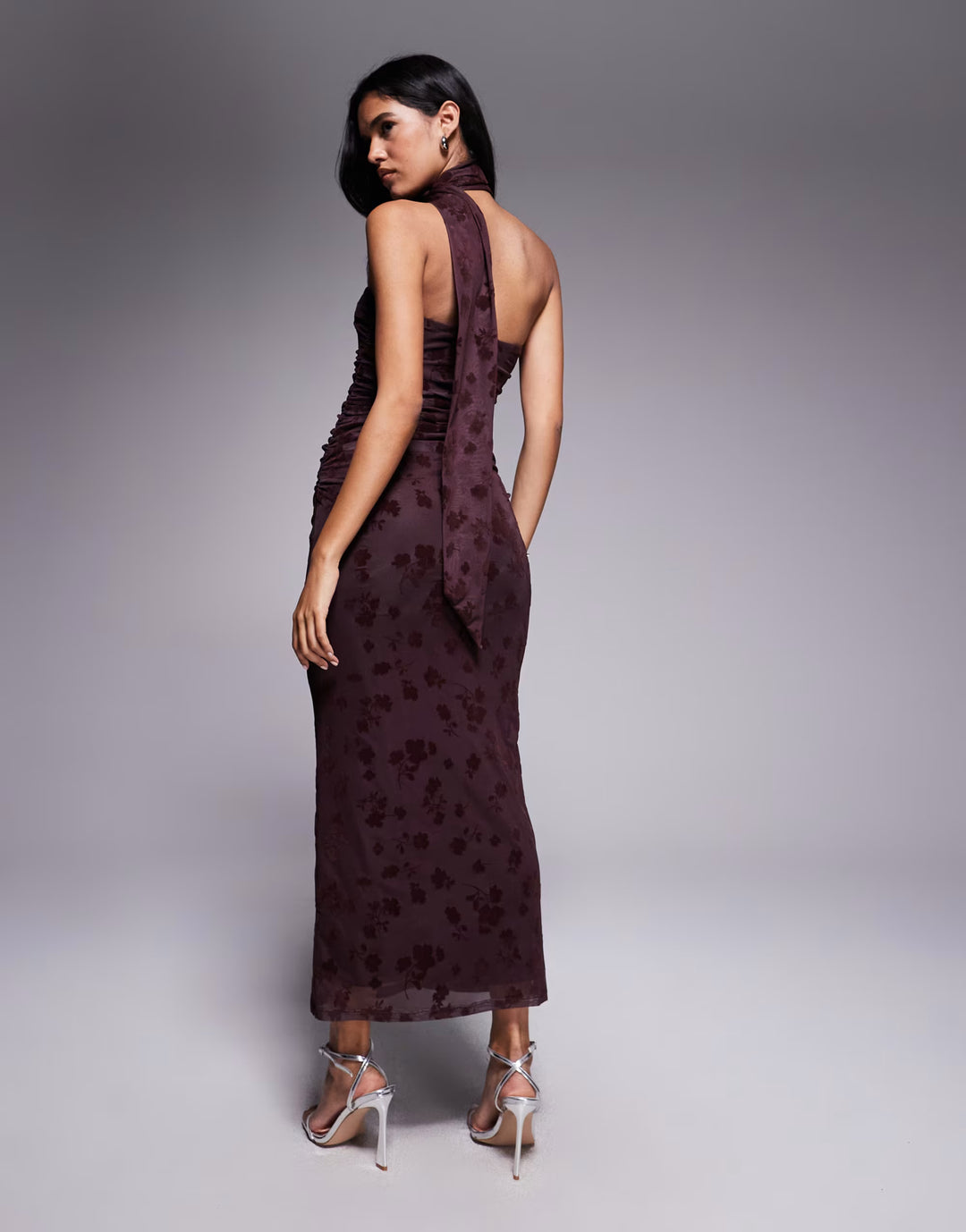 Rochie midi ASOS, mov