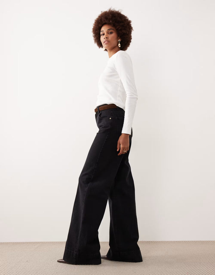 Jeans ASOS, negru