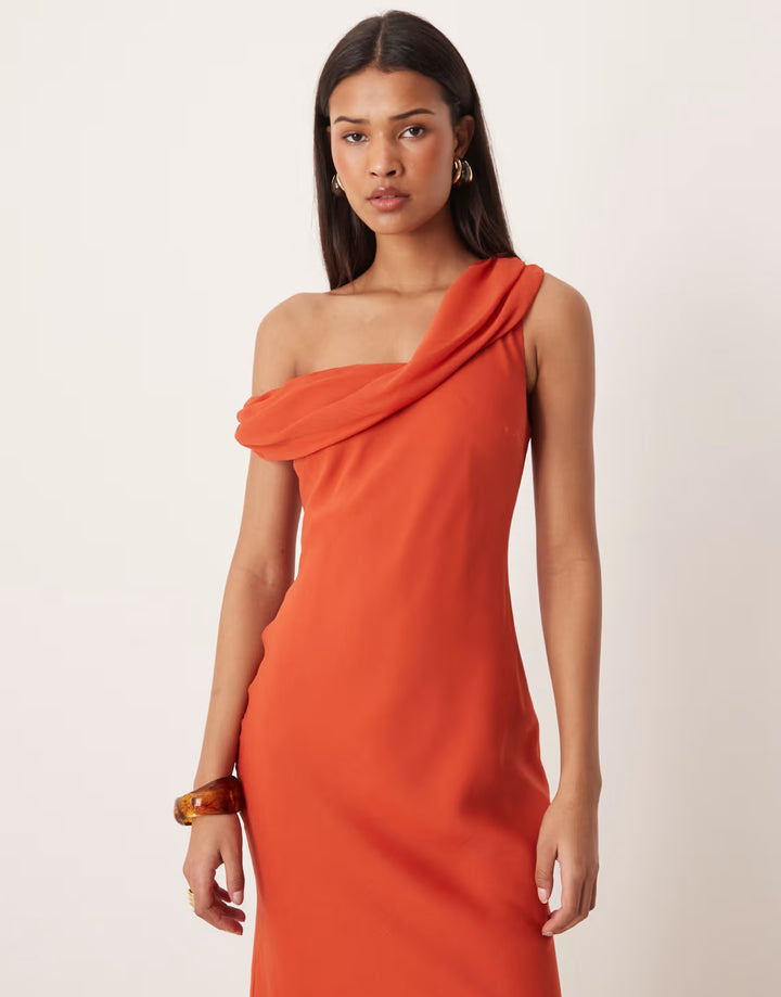 Rochie maxi ASOS, portocaliu