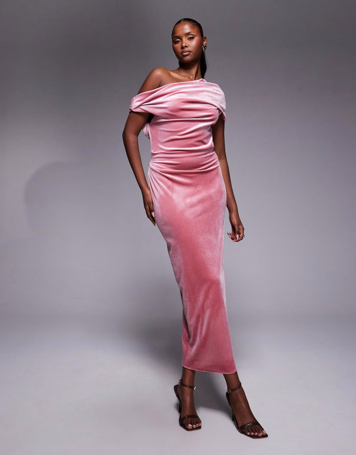 Rochie maxi ASOS, roz