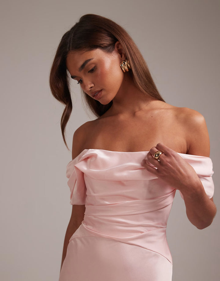 Rochie maxi ASOS, roz