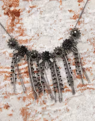 Colier RECLAIMED VINTAGE, negru