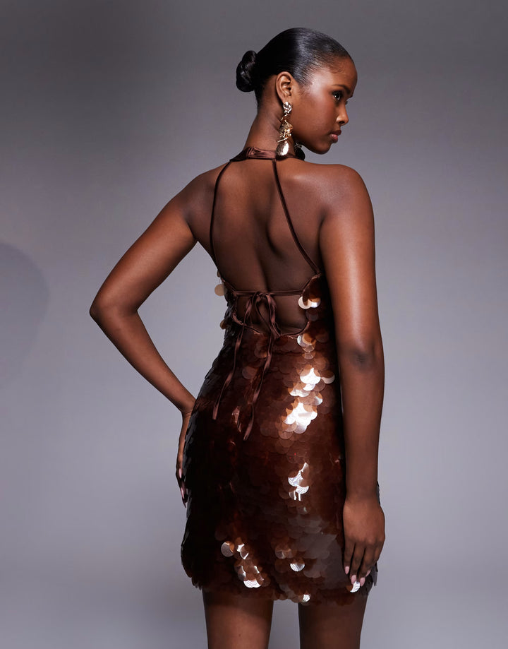 Rochie de ocazie River Island, maro