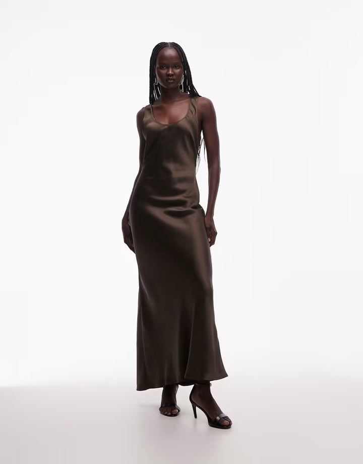 Rochie maxi ASOS, maro