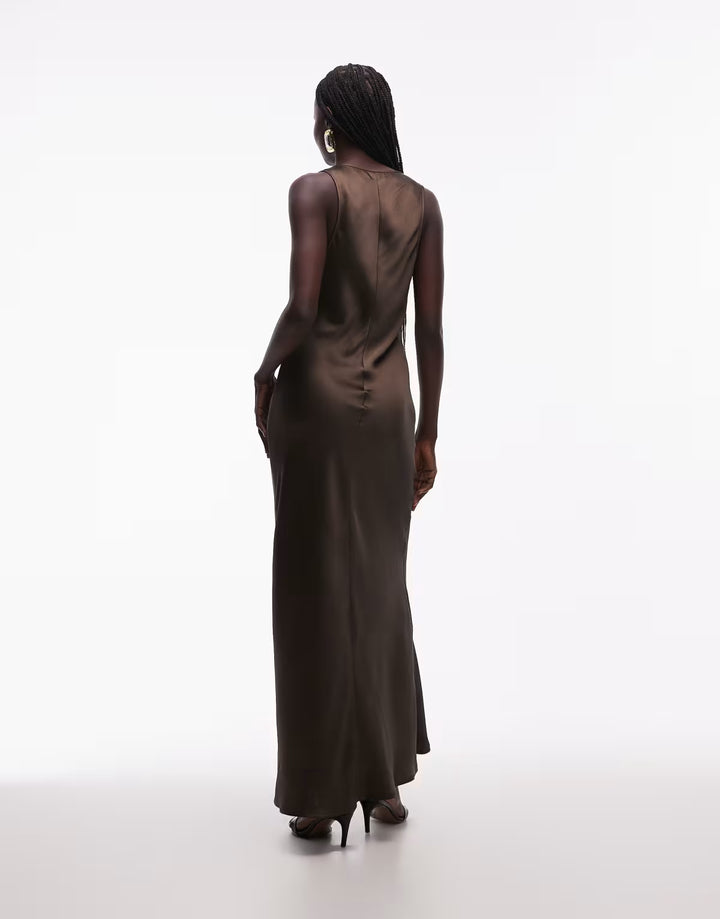 Rochie maxi ASOS, maro