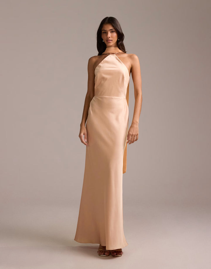 Rochie maxi ASOS, portocaliu