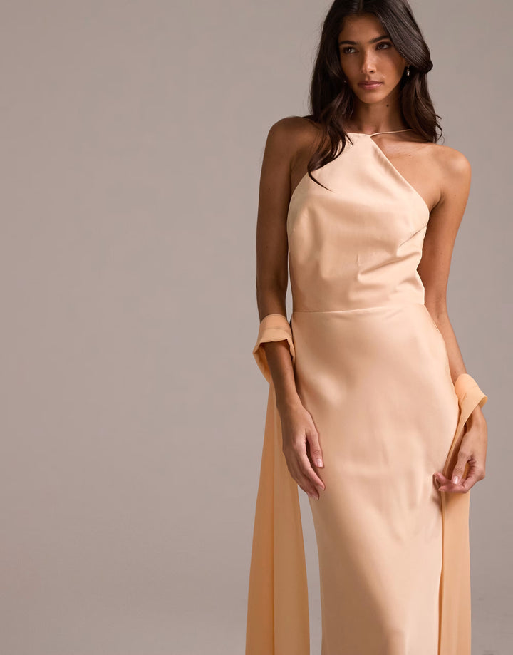 Rochie maxi ASOS, portocaliu