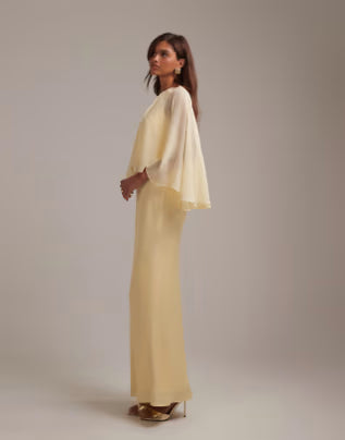 Rochie maxi ASOS, galben