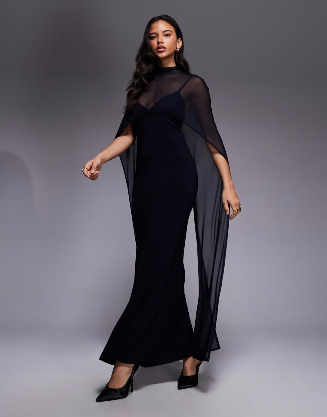 Rochie maxi ASOS, albastru