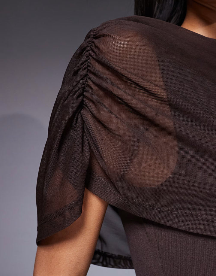 Rochie maxi ASOS, maro