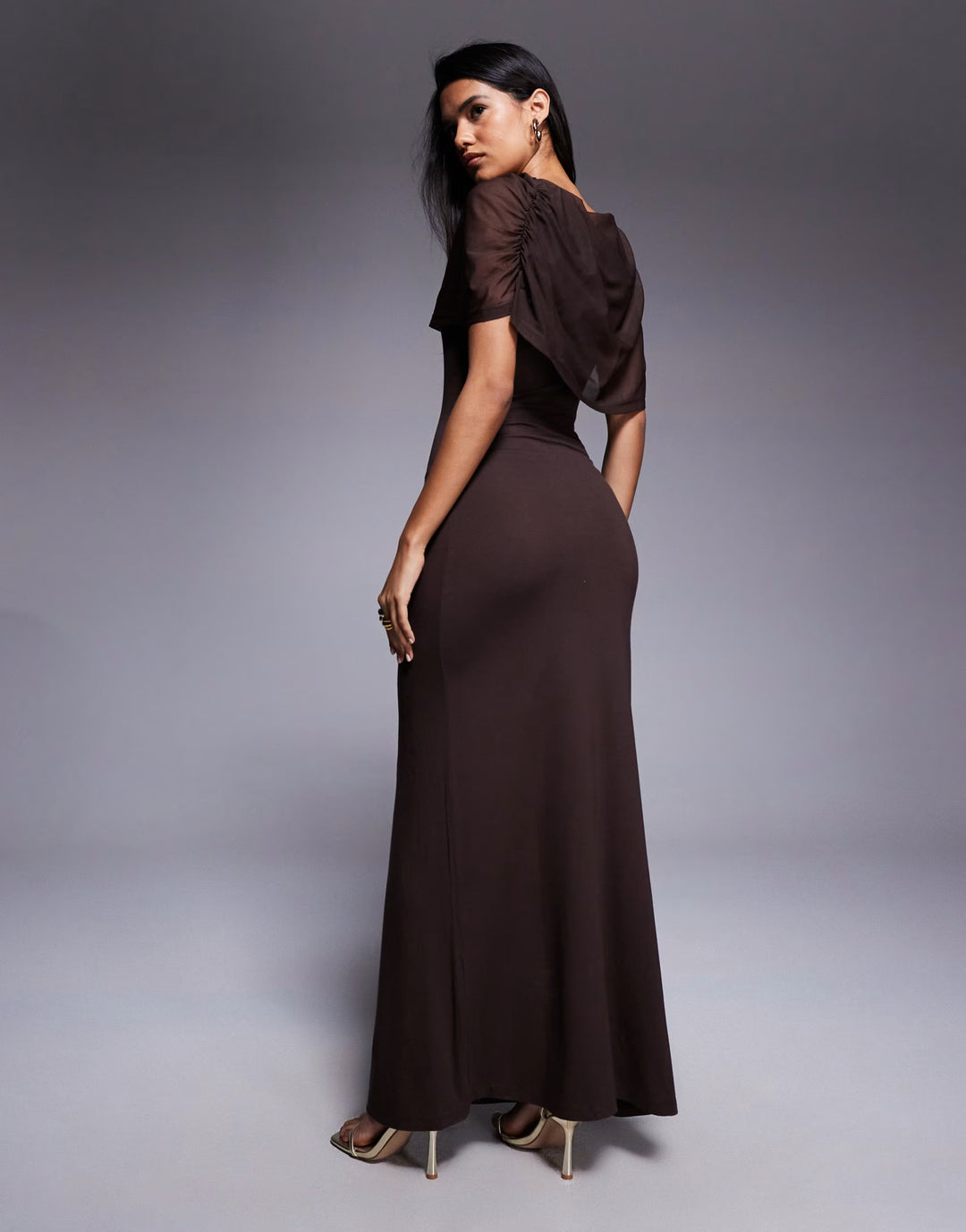 Rochie maxi ASOS, maro
