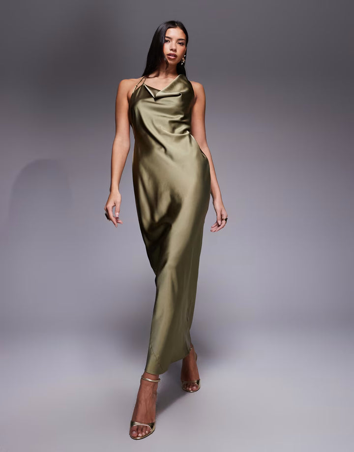Rochie maxi ASOS, verde