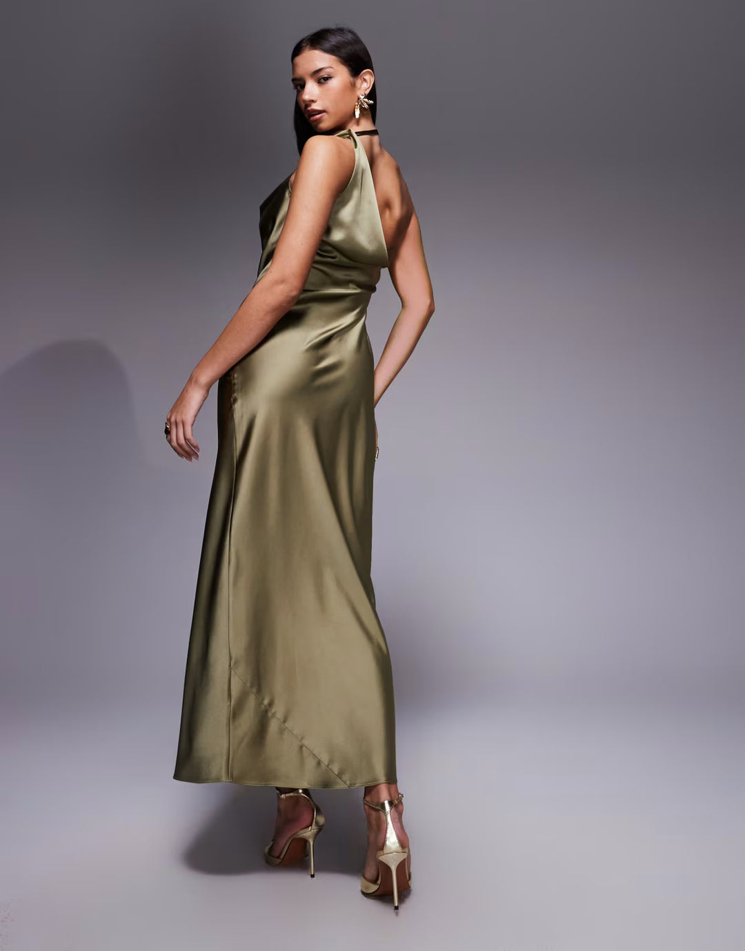 Rochie maxi ASOS, verde