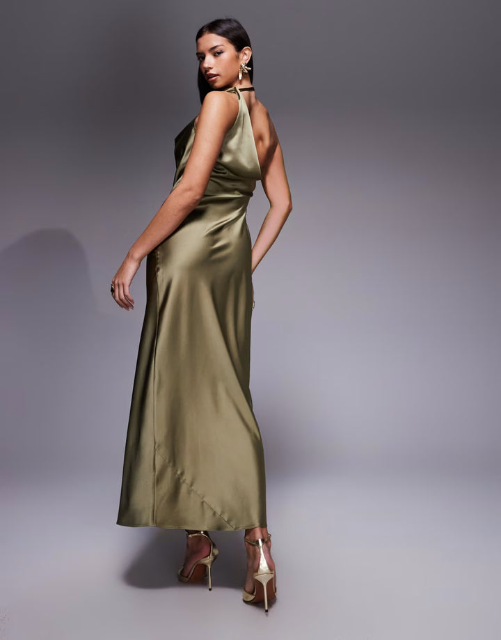 Rochie maxi ASOS, verde