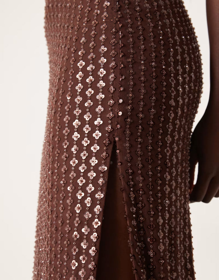 Rochie de ocazie Asos, maro
