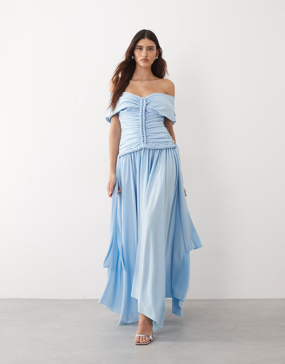 Rochie maxi ASOS, albastru