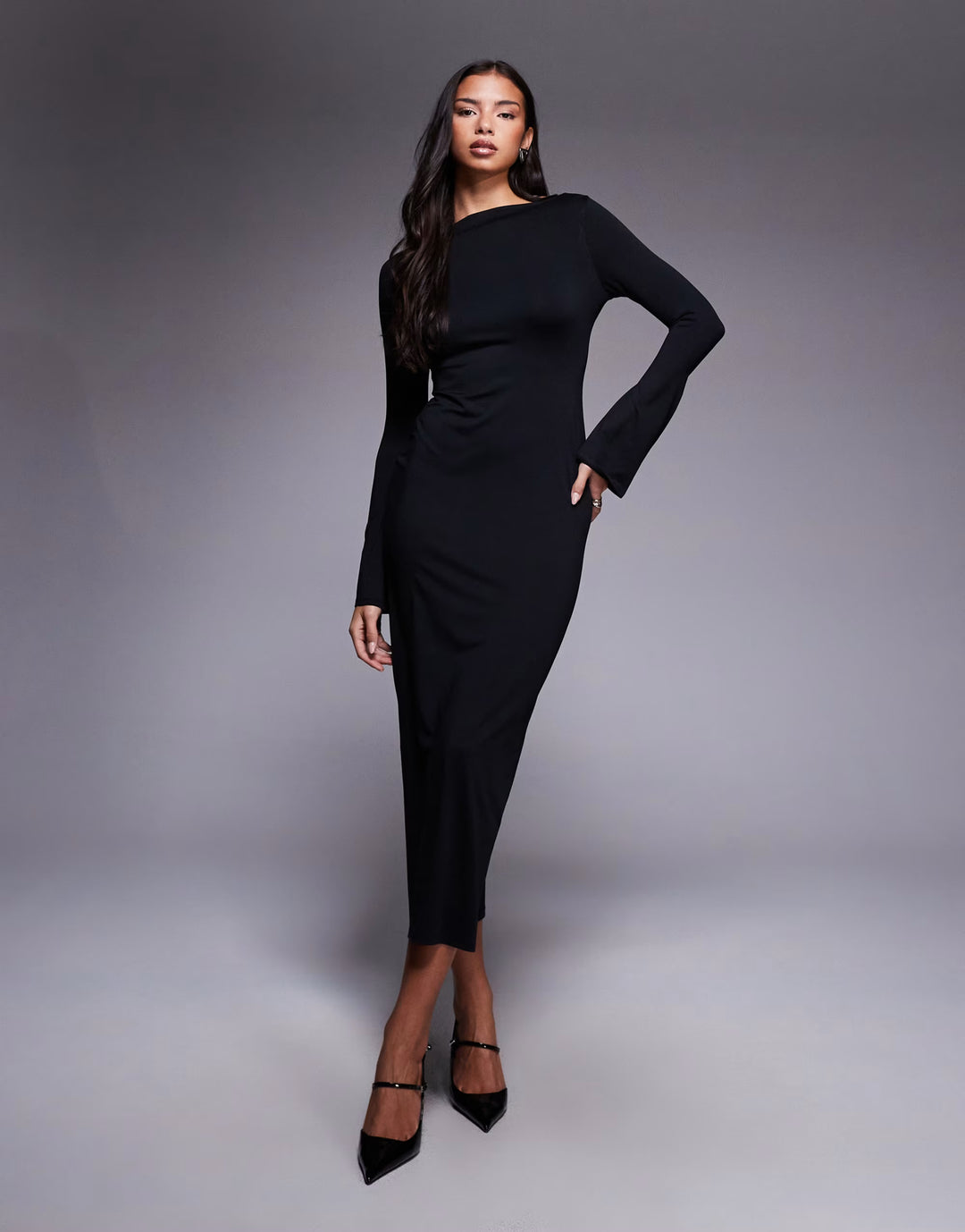 Rochie maxi ASOS, negru