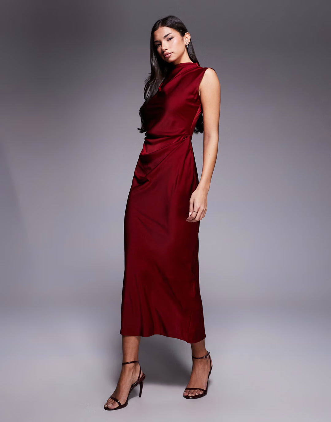 Rochie maxi ASOS, vișiniu