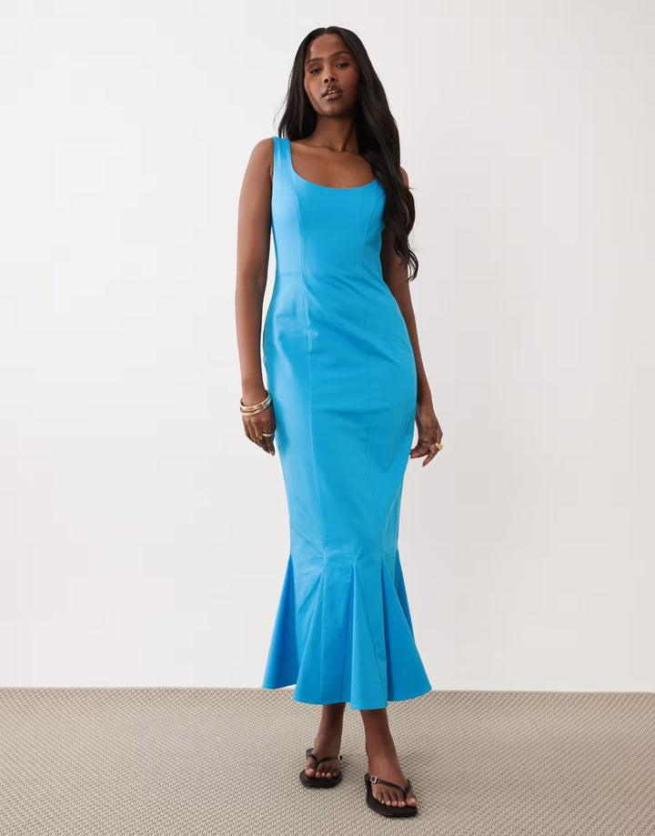 Rochie maxi ASOS, albastru